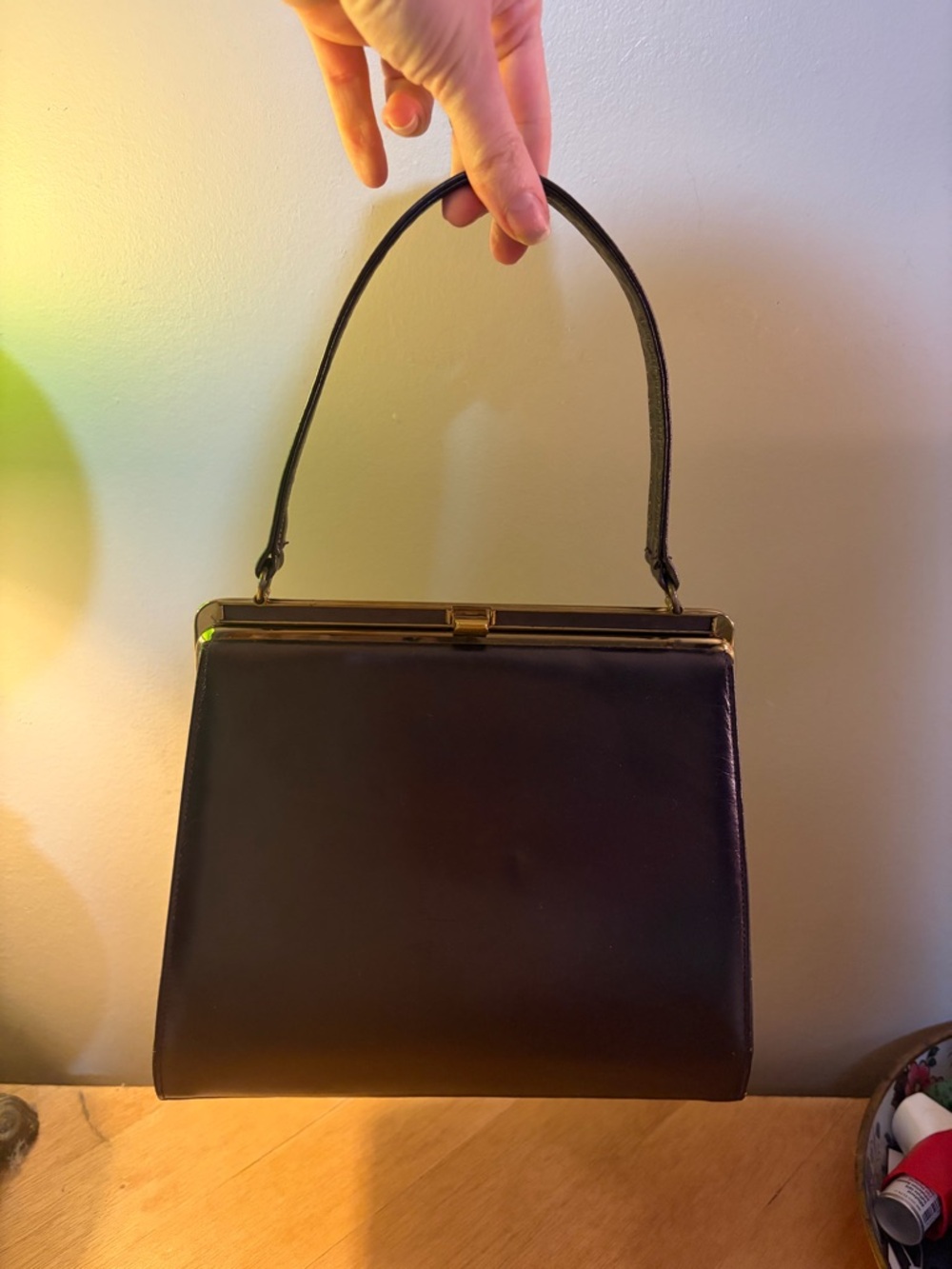 Vintage eggplant purple Top-Handle Women’s Bag